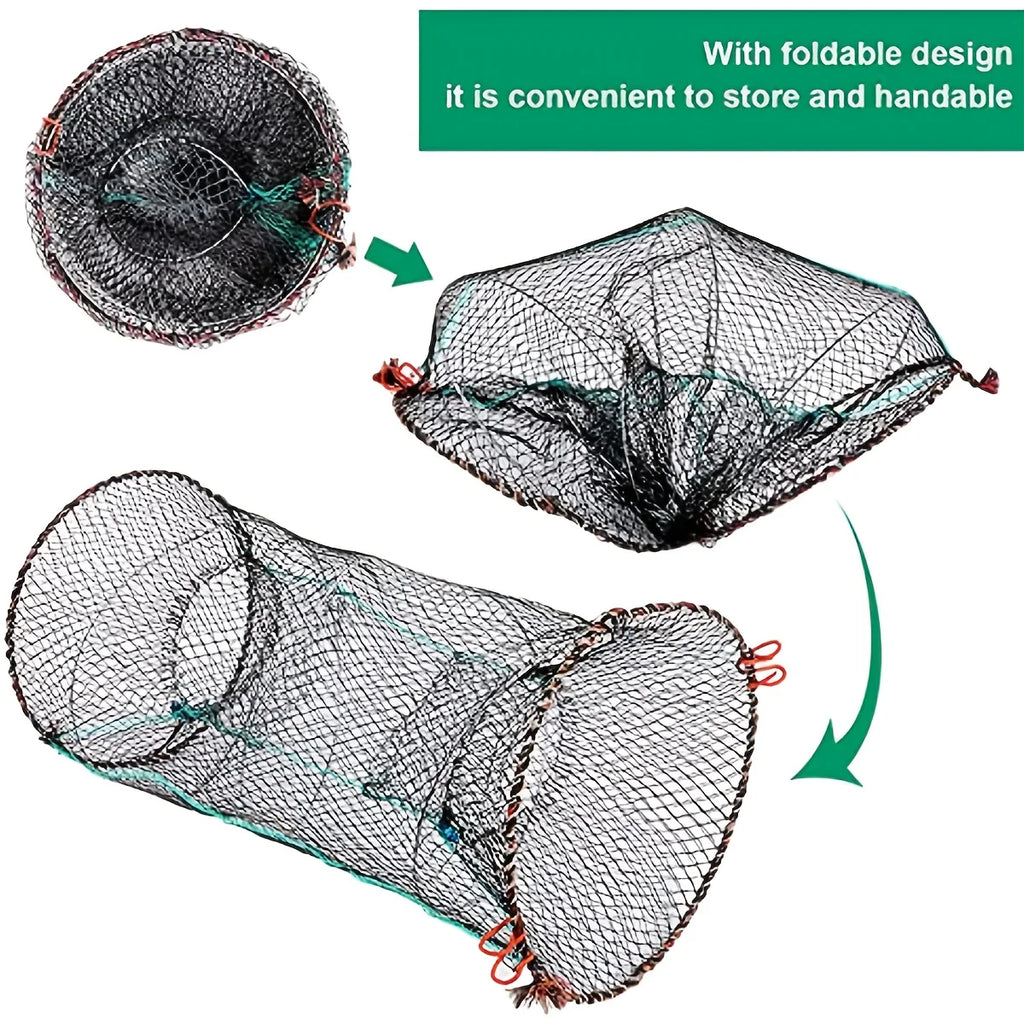 Filets de Pêche Pliables en Nylon avec Cadre Spirale — photo 9