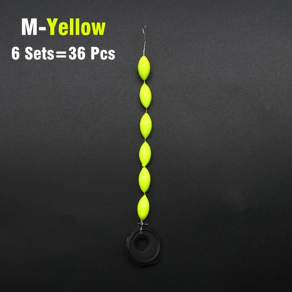 Flotteur De Pêche En Mousse 6 En 1 — Jaune M 6 Sets, photo 9