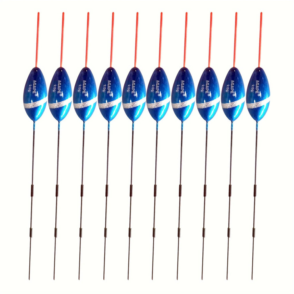 Flotteurs Verticaux en Tilleul pour Pêche à la Carpe — Bleu 2,0 g 10 Pièces, photo 9