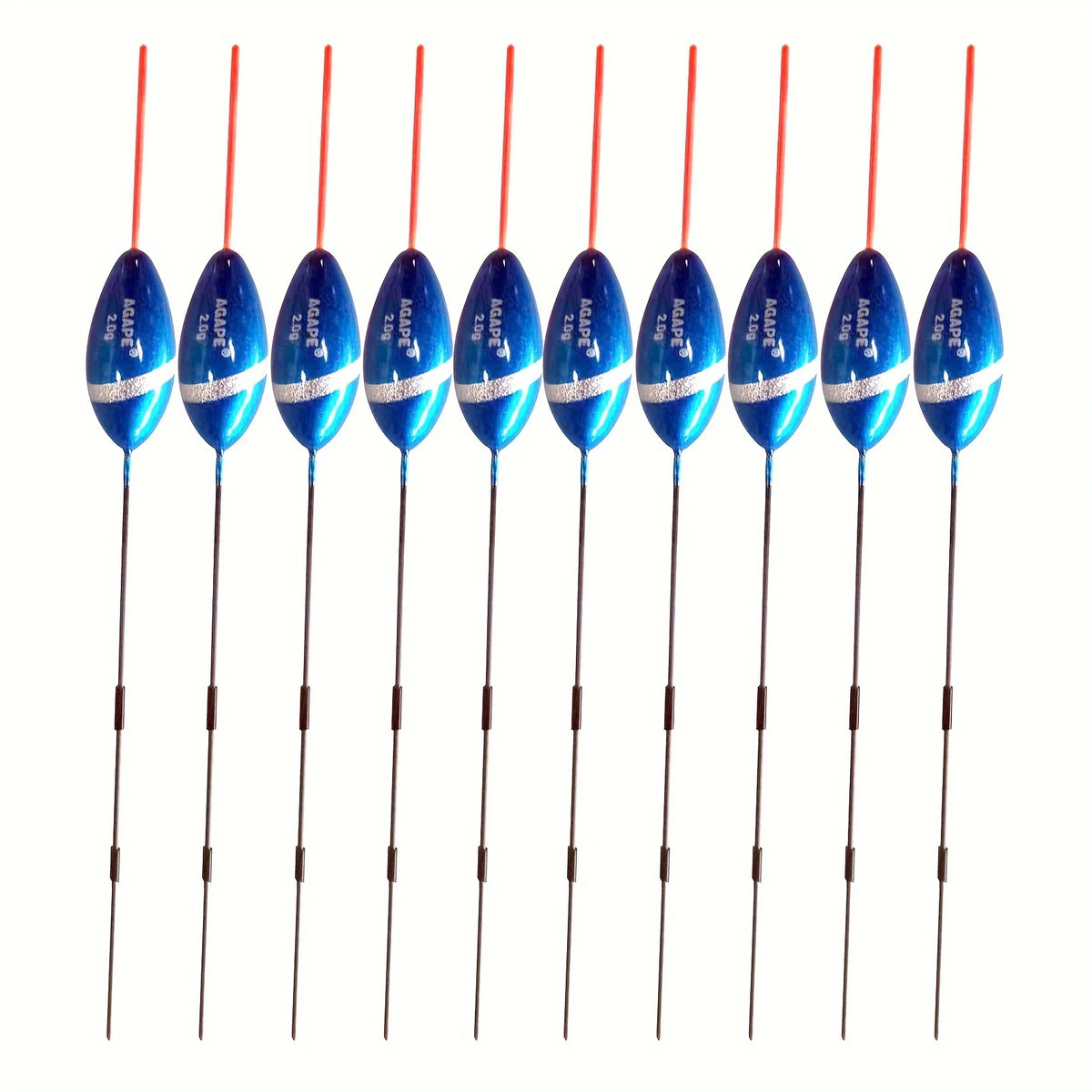 Flotteurs Verticaux en Tilleul pour Pêche à la Carpe — Bleu 2,0 g 10 Pièces, photo 9