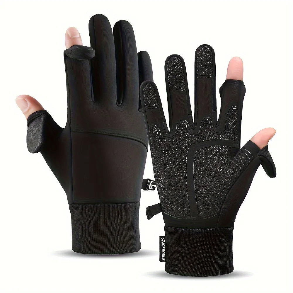 Gants Chauffants Tactiles Coupe-Vent pour Hiver — Taille M