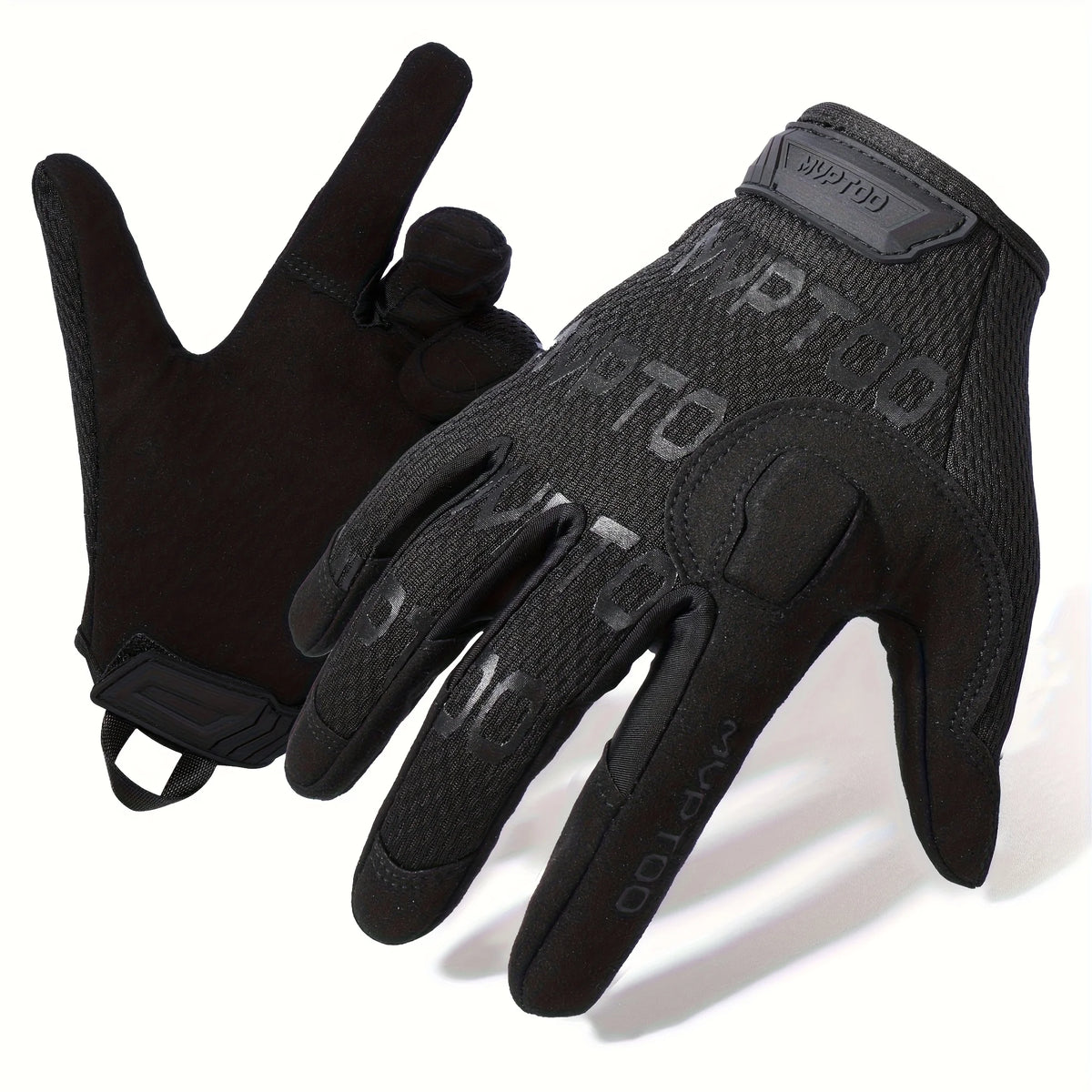 Gants De Cyclisme Écran Tactile En Maille — Noir