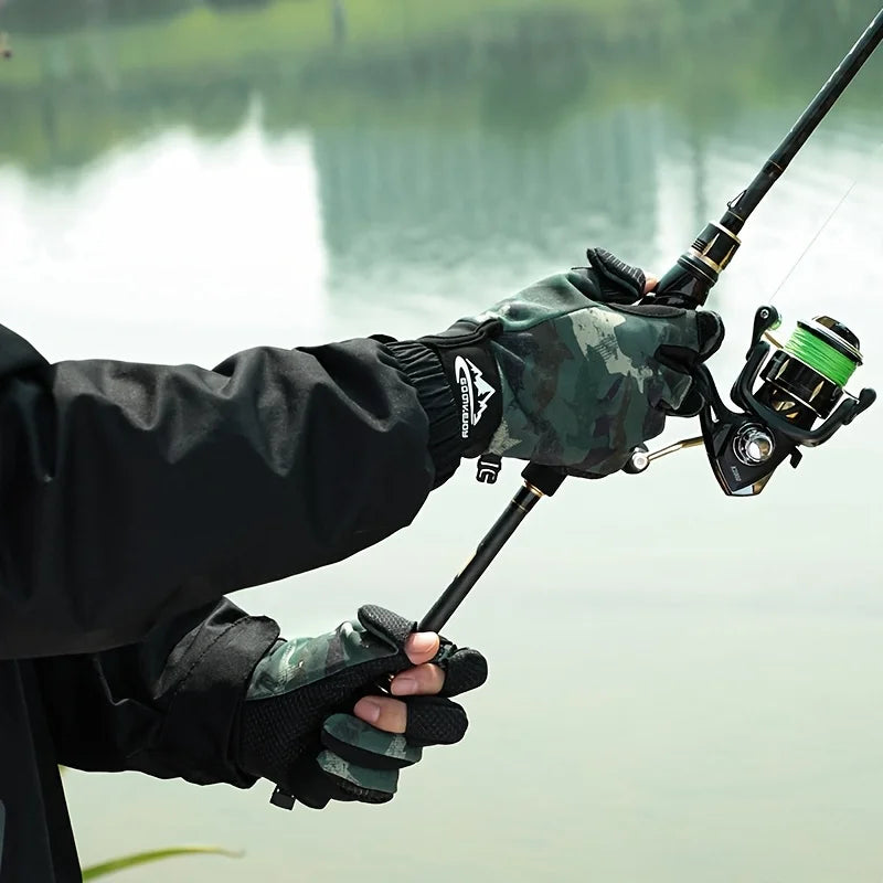 Gants de Pêche Tactiles Anti-Dérapants en Polaire — photo 5