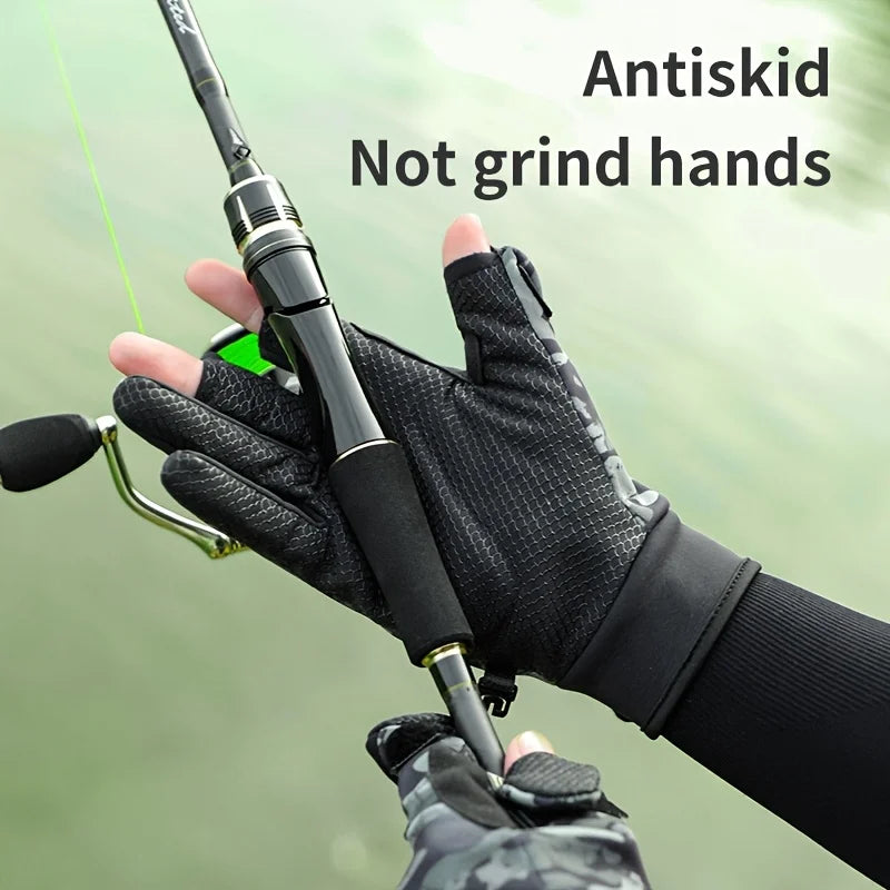 Gants de Pêche Tactiles Anti-Dérapants en Polaire — photo 12