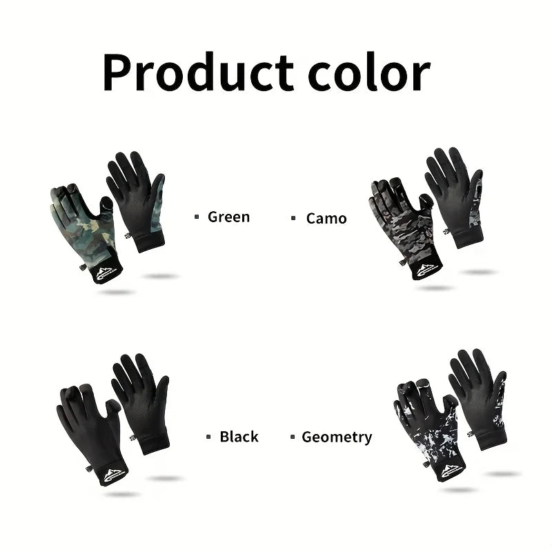 Gants de Pêche Tactiles Anti-Dérapants en Polaire — photo 14