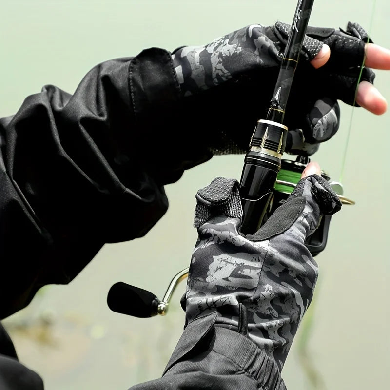 Gants de Pêche Tactiles Anti-Dérapants en Polaire — photo 16