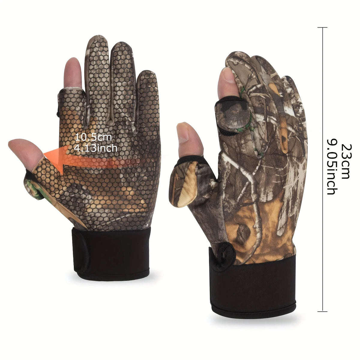Gants Sans Doigts Légers en Polyester