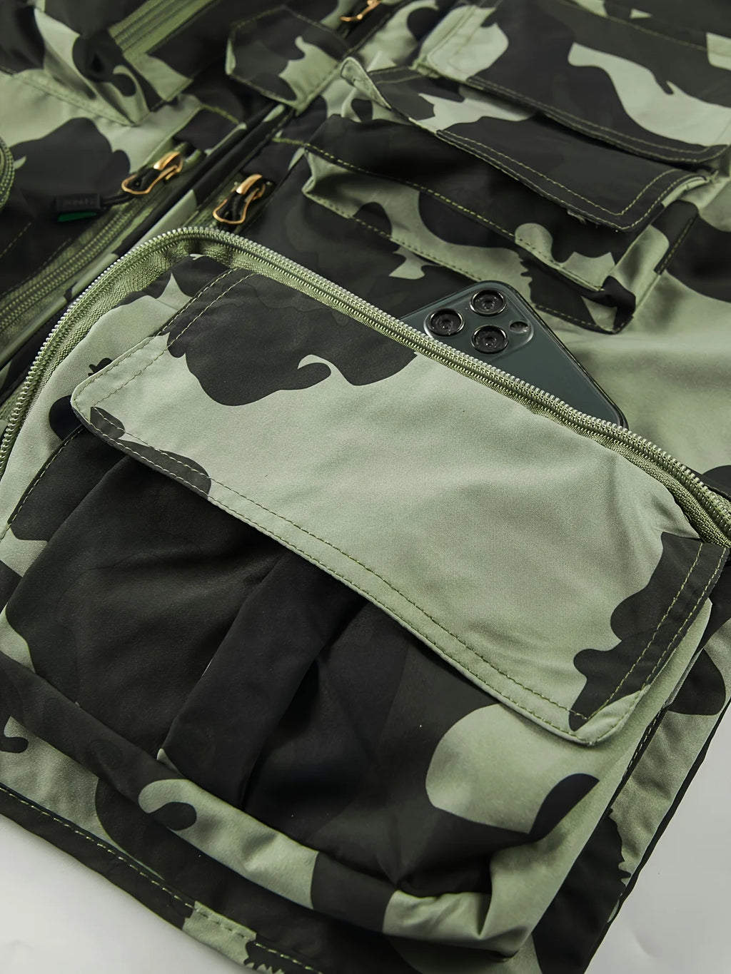 Gilet De Pêche Camouflage Multi-Poches En Maille — photo 5