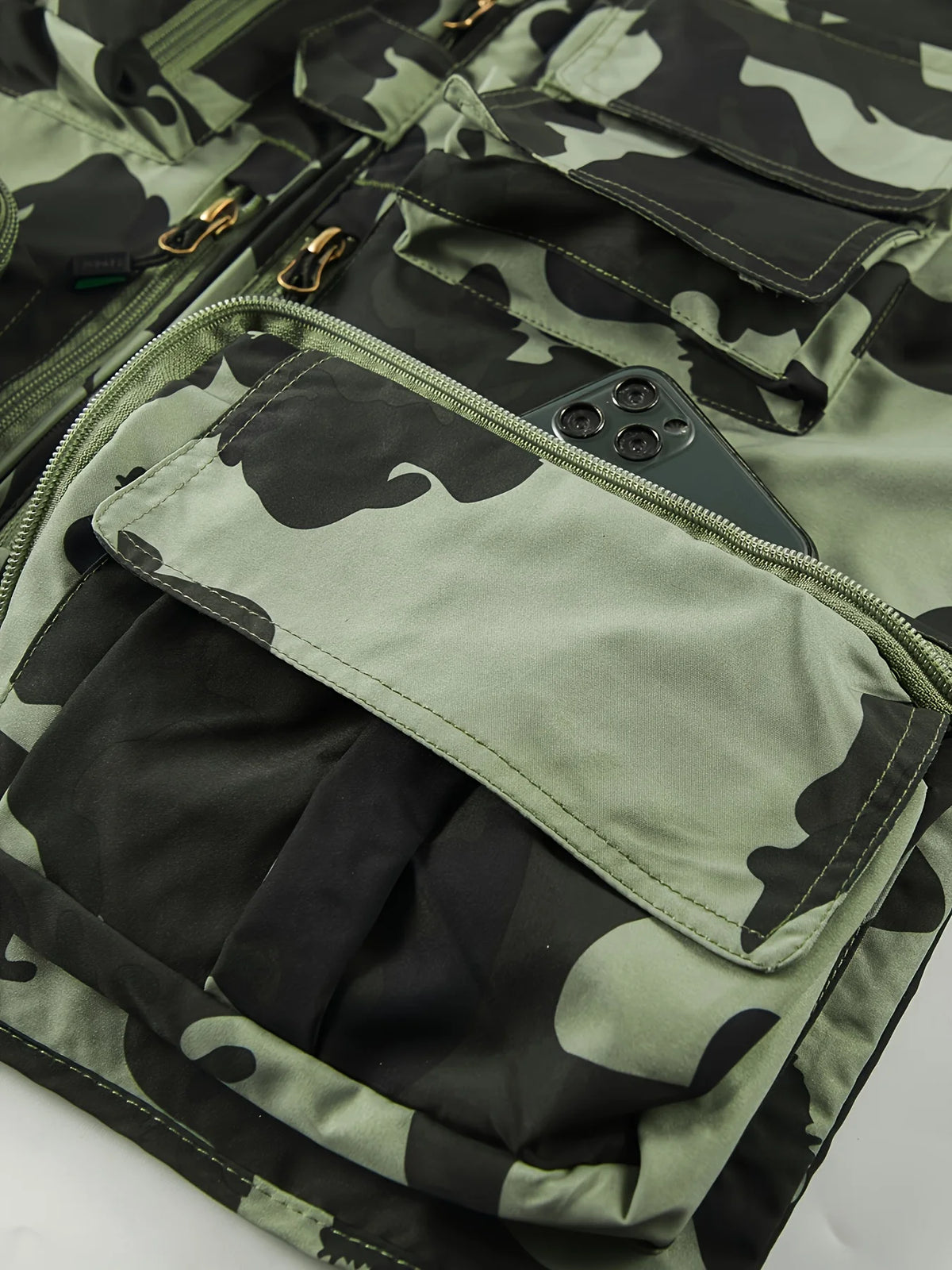 Gilet De Pêche Camouflage Multi-Poches En Maille — photo 5