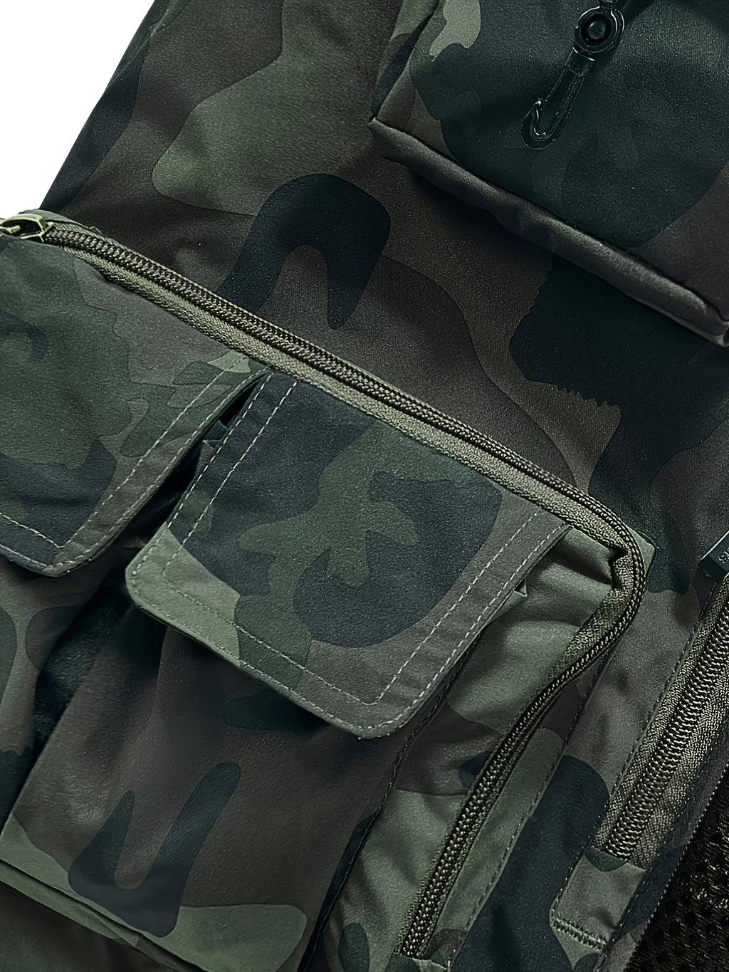 Gilet De Pêche Camouflage Multi-Poches En Maille — photo 6