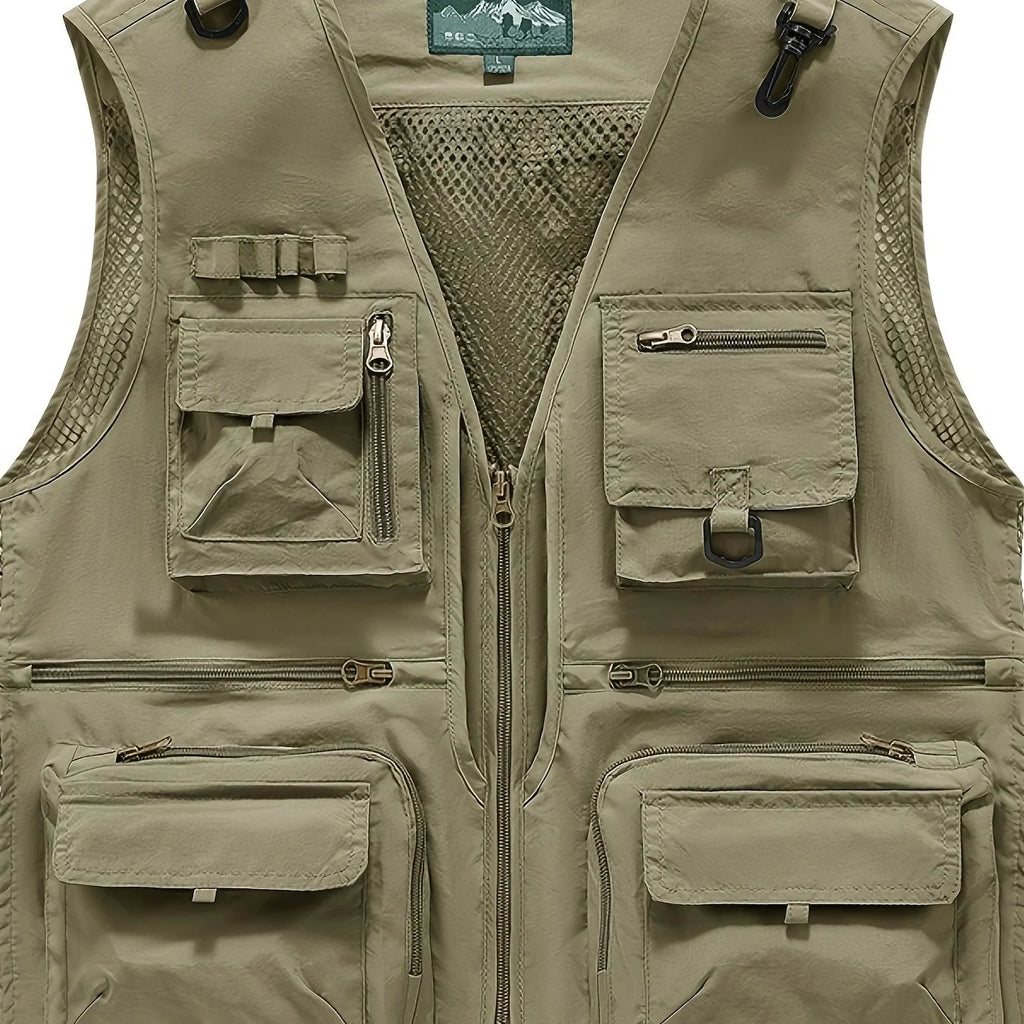 Gilet De Pêche Respirant À Séchage Rapide Pour Homme — Kaki, photo 12