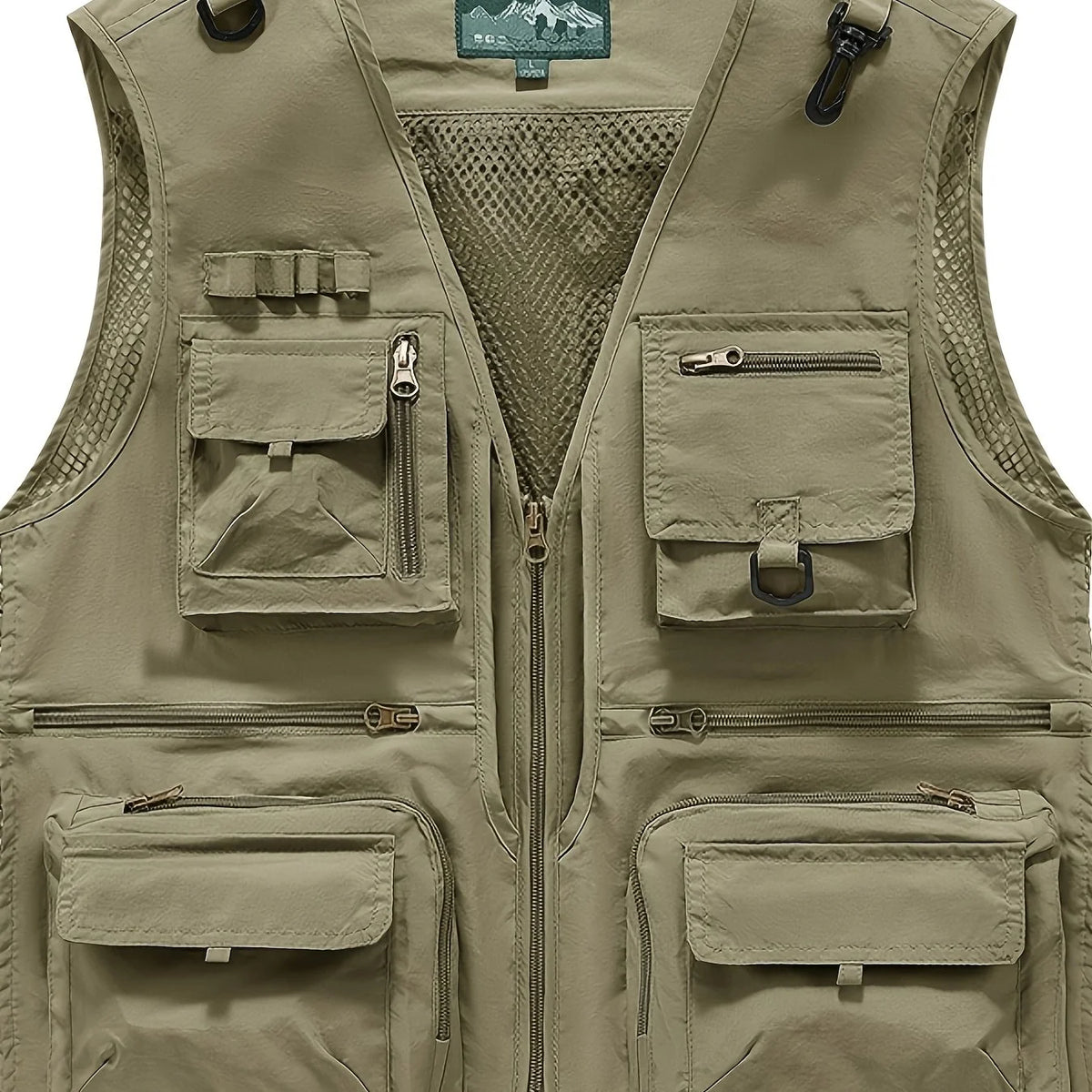 Gilet De Pêche Respirant À Séchage Rapide Pour Homme — Kaki, photo 12