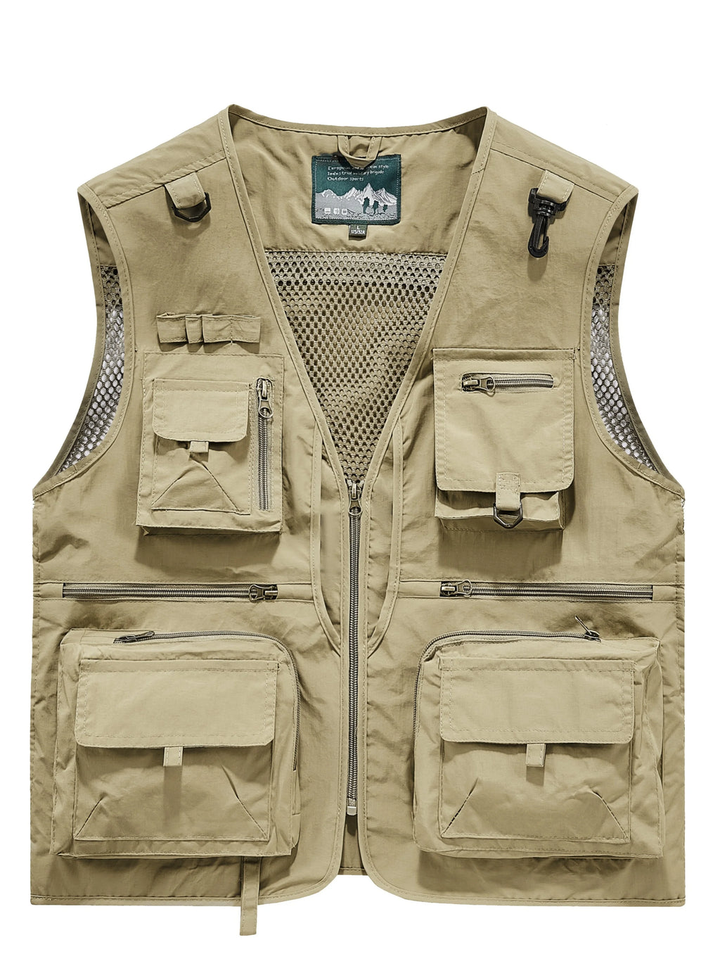 Gilet de Travail Multi-Poches en Maille pour Homme