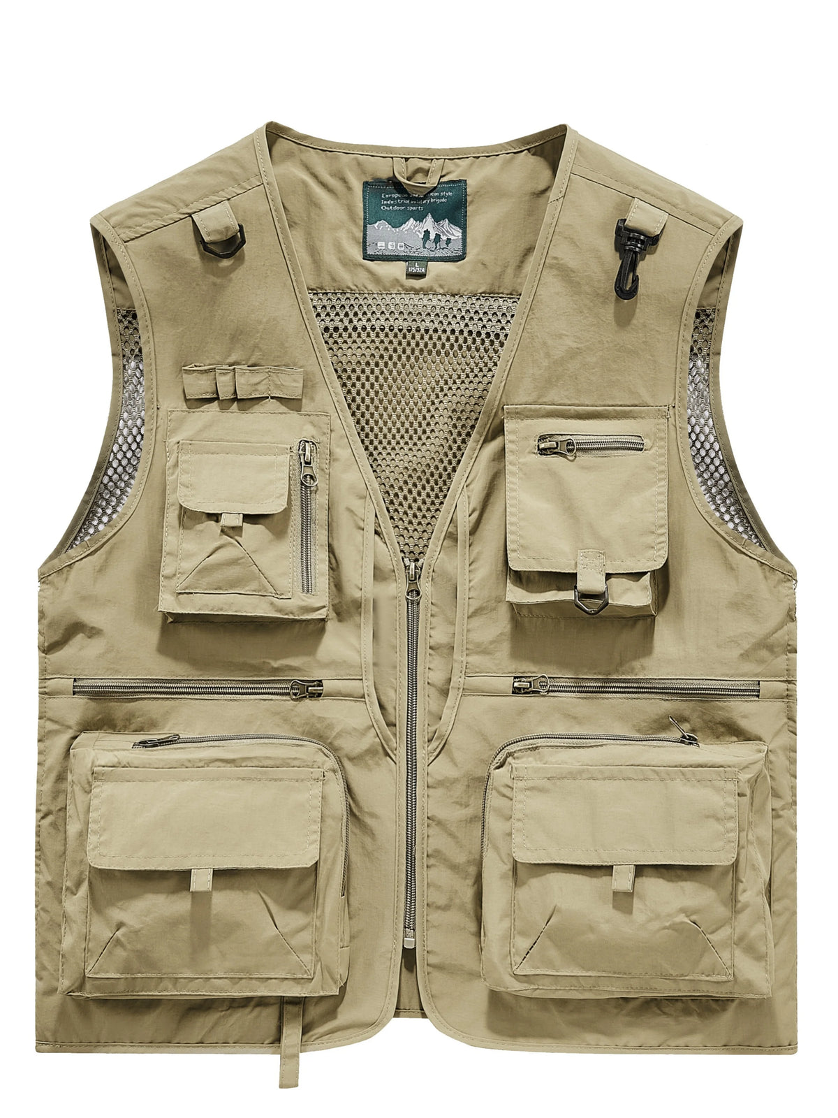 Gilet de Travail Multi-Poches en Maille pour Homme
