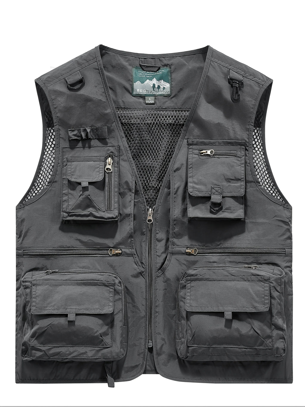 Gilet Décontracté Multi-Poches en Nylon pour Homme — photo 2