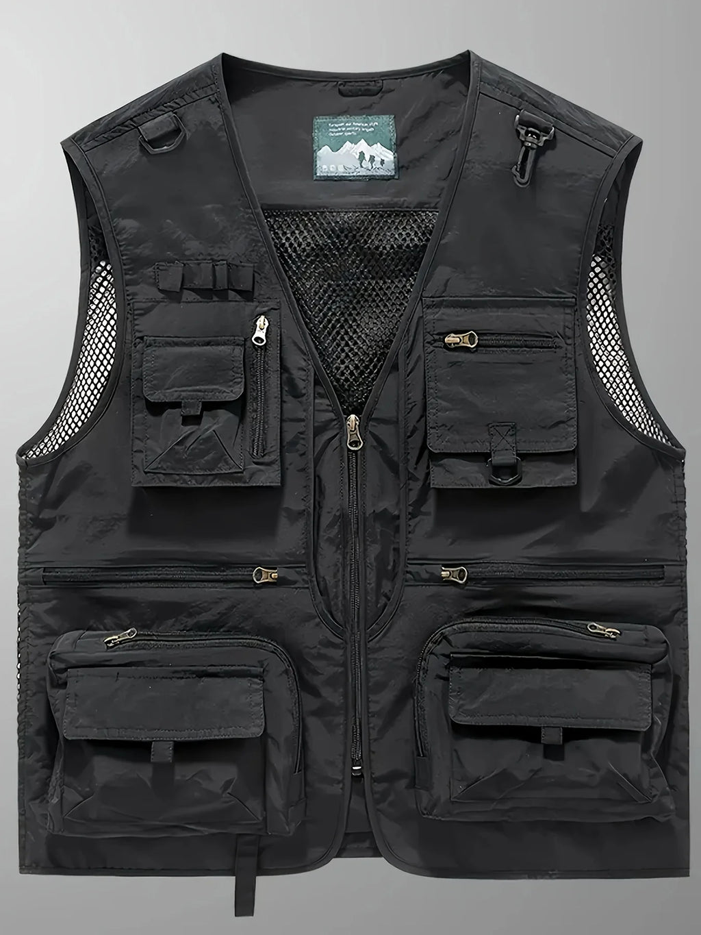 Gilet Décontracté Multi-Poches en Nylon pour Homme — photo 3