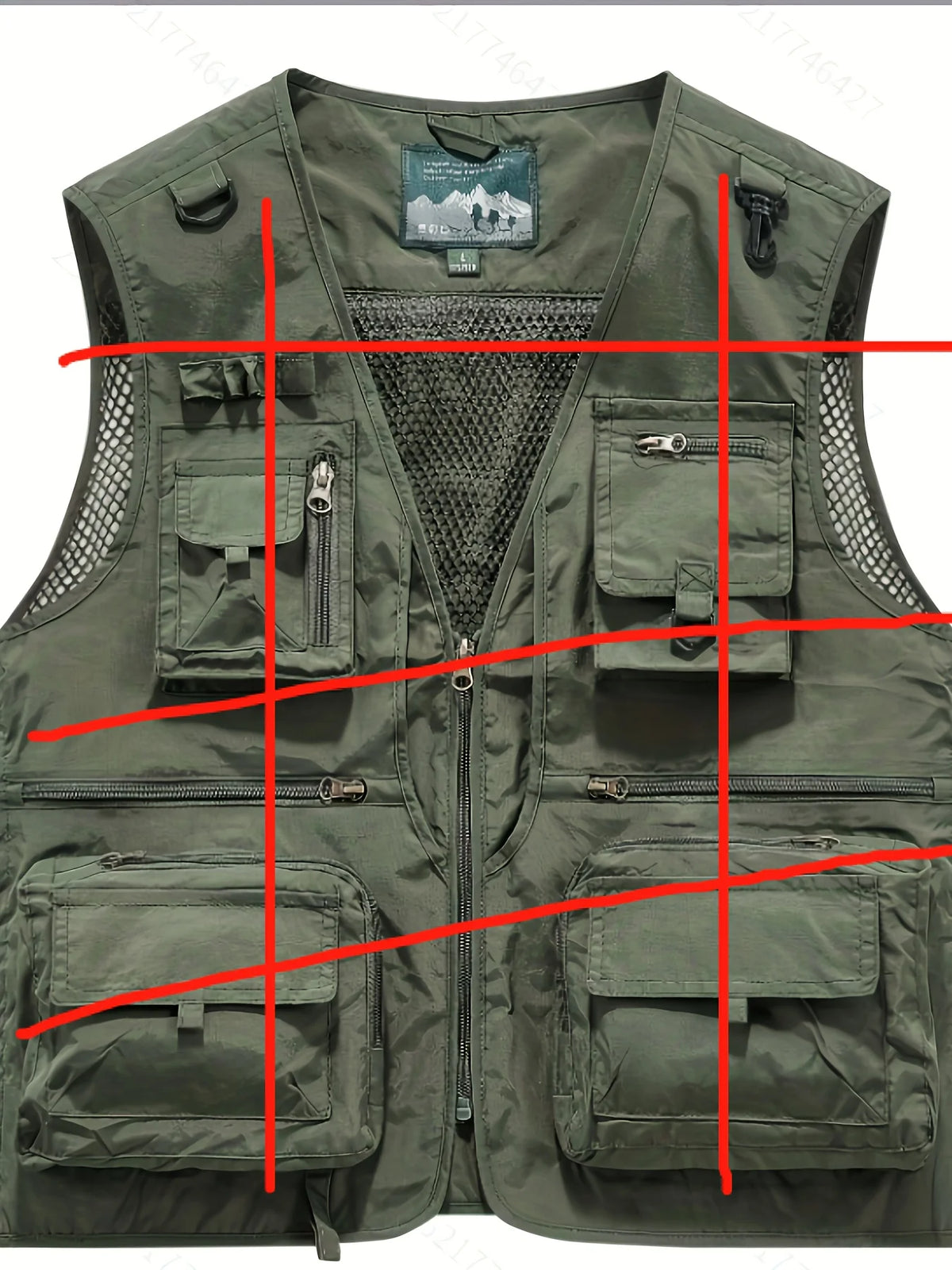 Gilet Décontracté Multi-Poches en Nylon pour Homme — photo 4