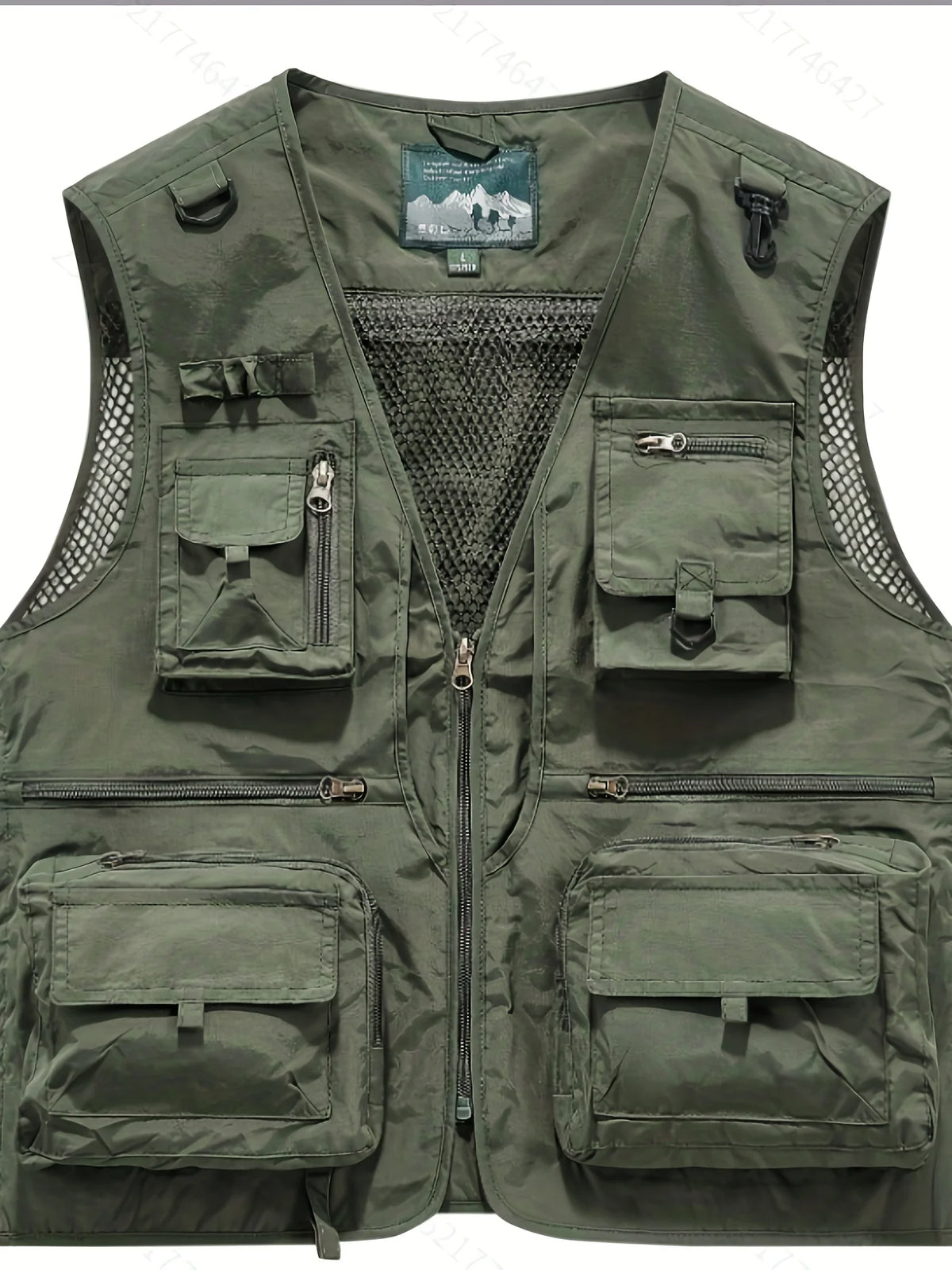 Gilet Décontracté Multi-Poches en Nylon pour Homme — photo 7