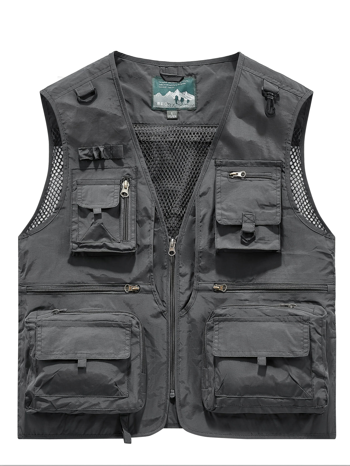 Gilet Décontracté Multi-Poches en Nylon pour Homme — illustration 1 Image