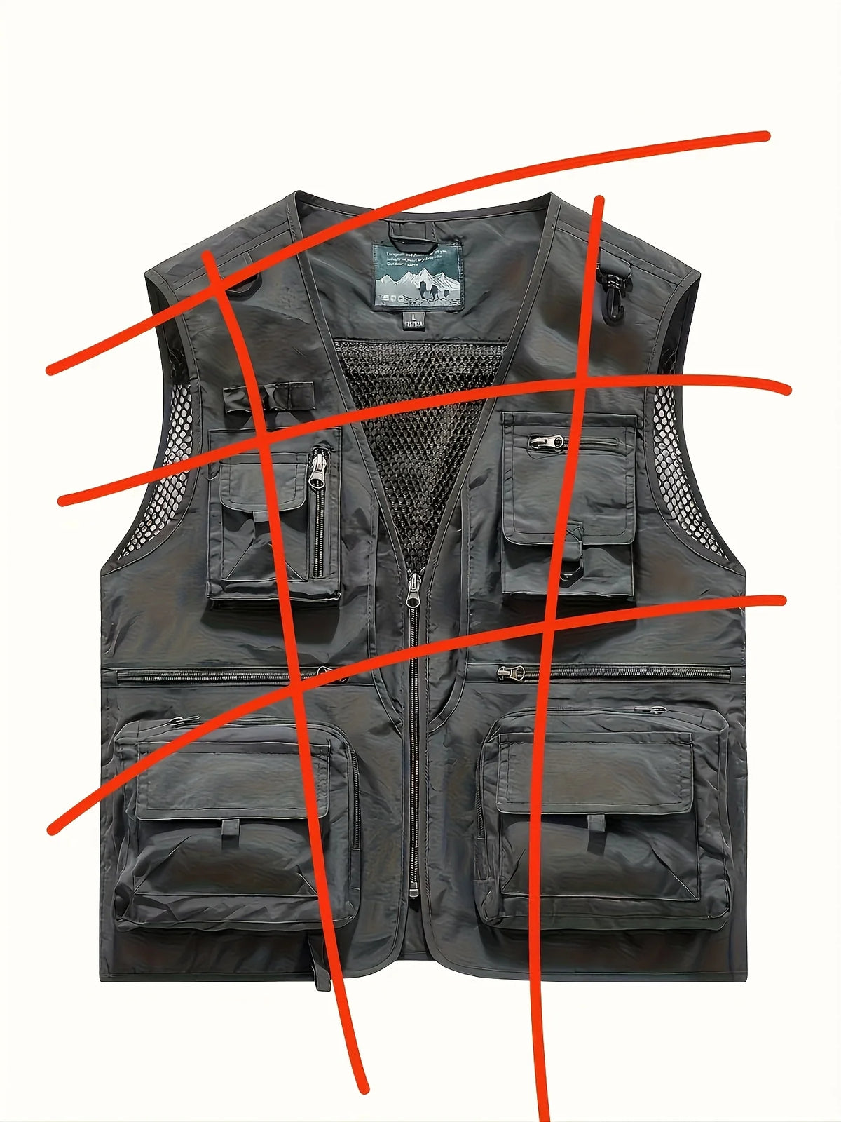 Gilet Décontracté Sans Manches à Multiples Poches — photo 6