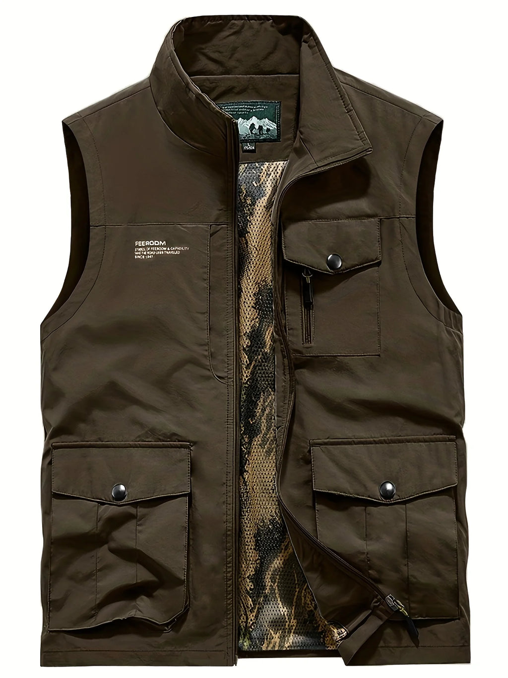 Gilet Léger Respirant Multi-Poches Pour Homme