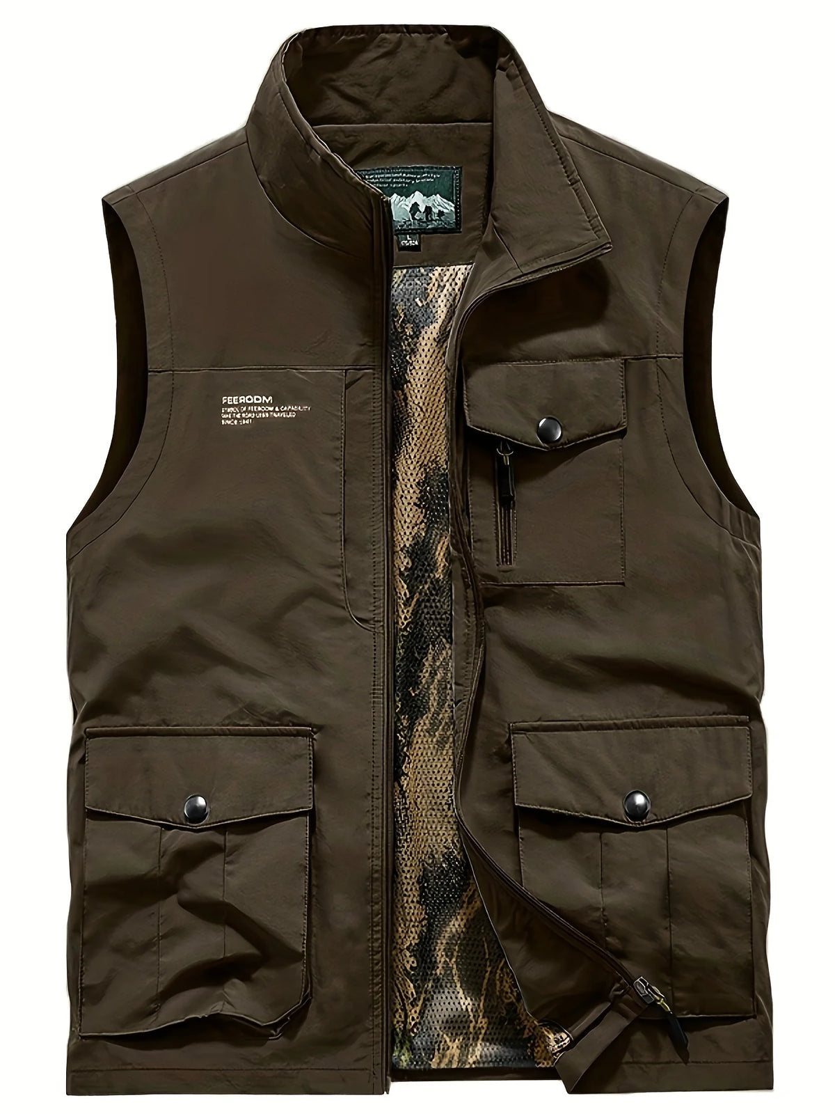 Gilet Léger Respirant Multi-Poches Pour Homme
