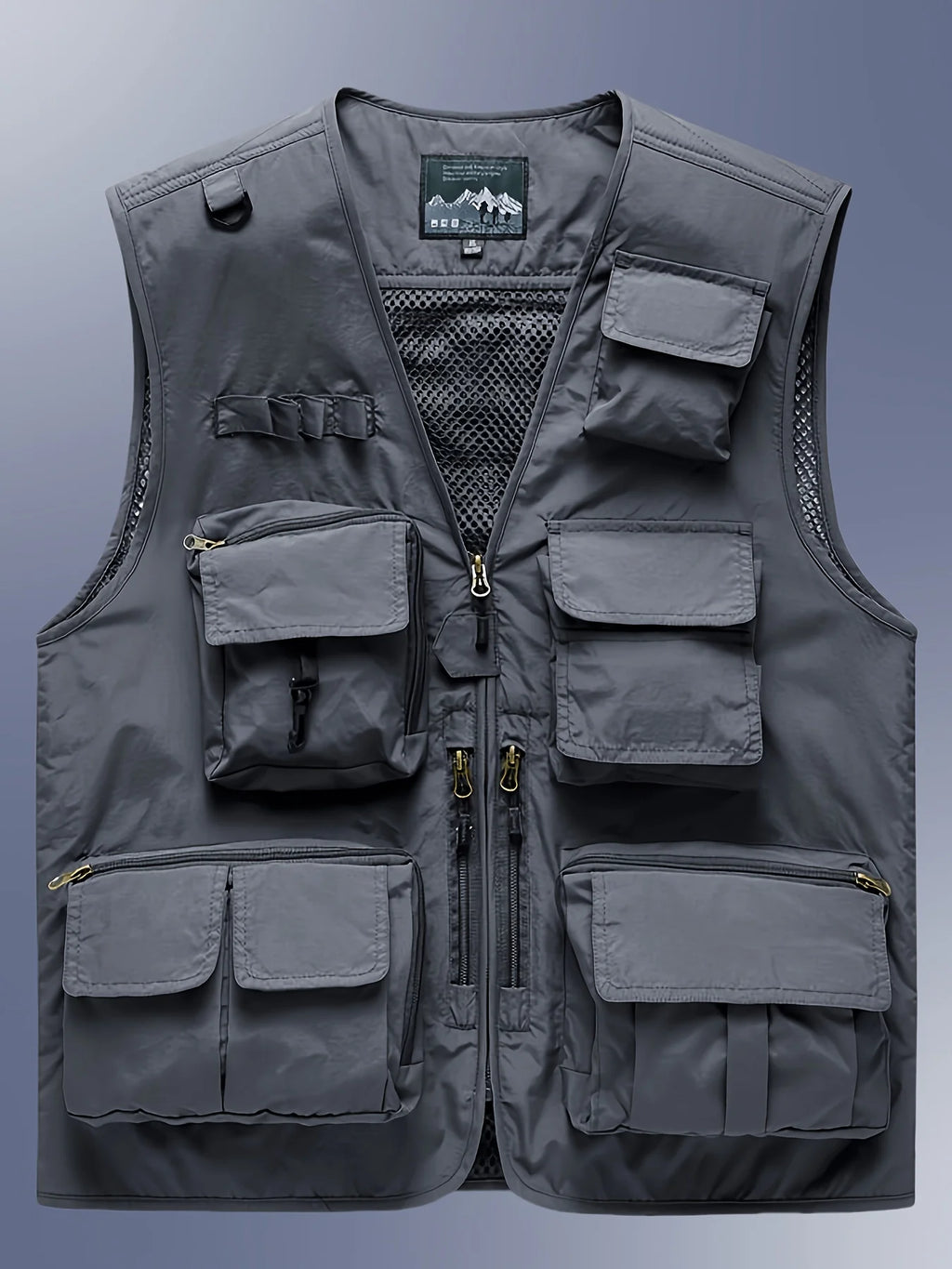 Gilet Sans Manches Respirant À Poches Pour Homme — photo 4