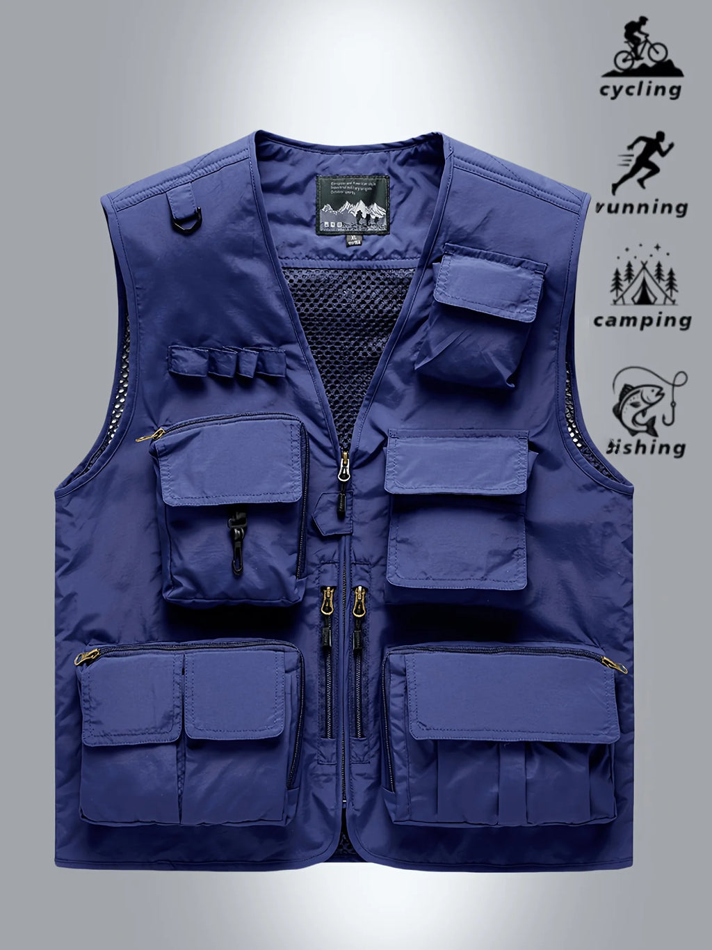 Gilet Sans Manches Respirant À Poches Pour Homme — photo 6