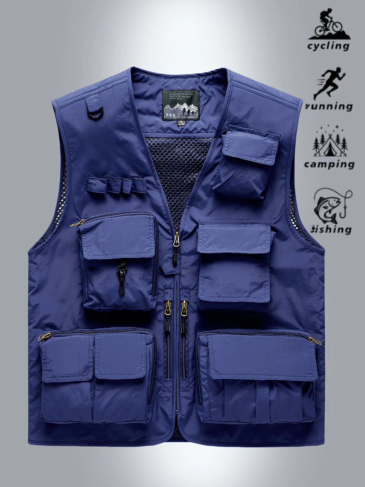 Gilet Sans Manches Respirant À Poches Pour Homme — photo 6