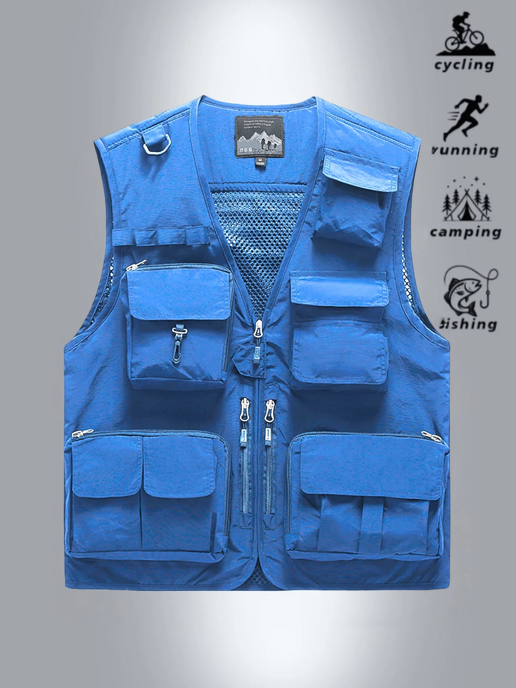 Gilet Sans Manches Respirant À Poches Pour Homme — photo 8