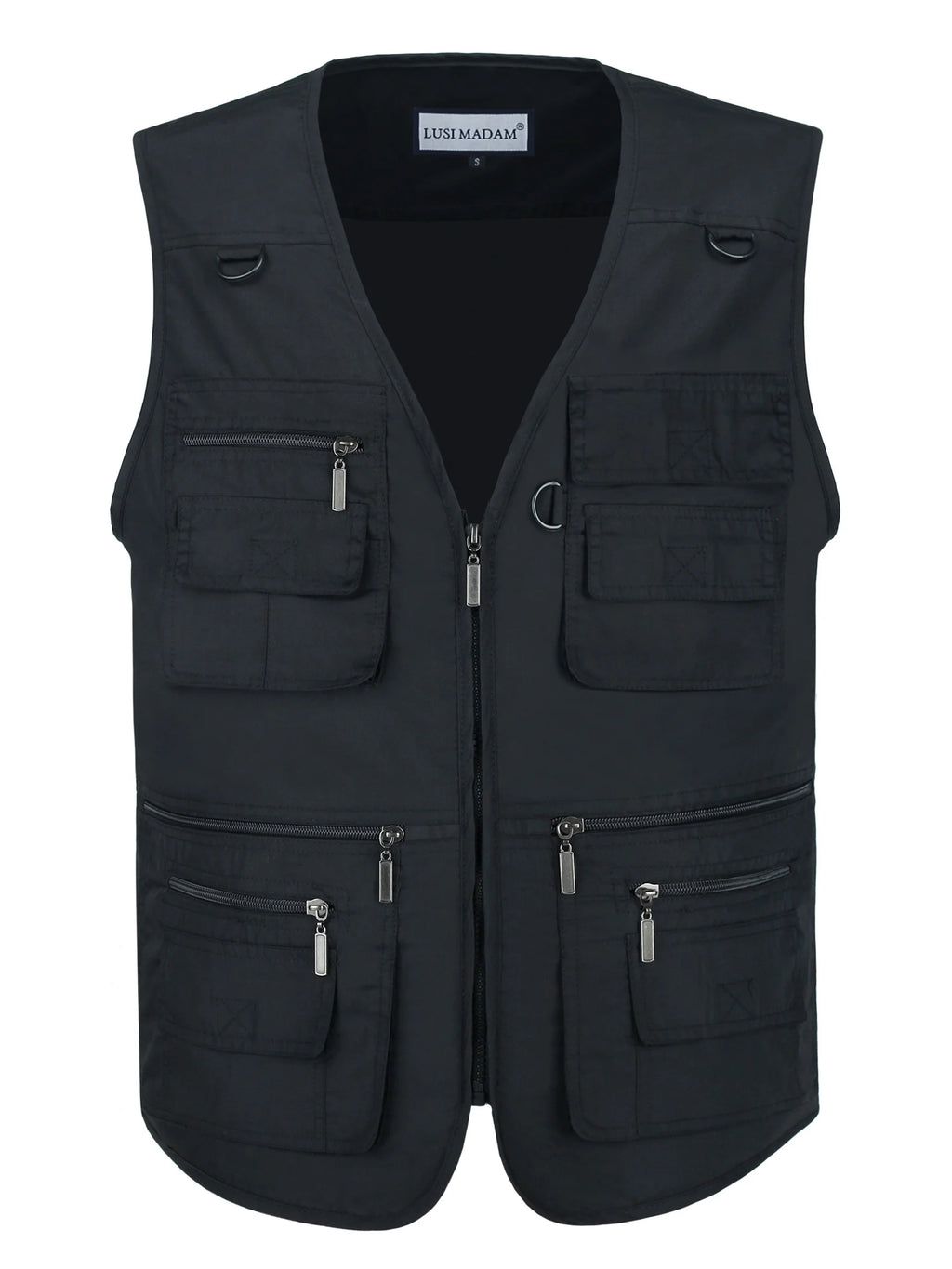 Gilet Zippé Multi-Poches en Polyester pour Homme — photo 2