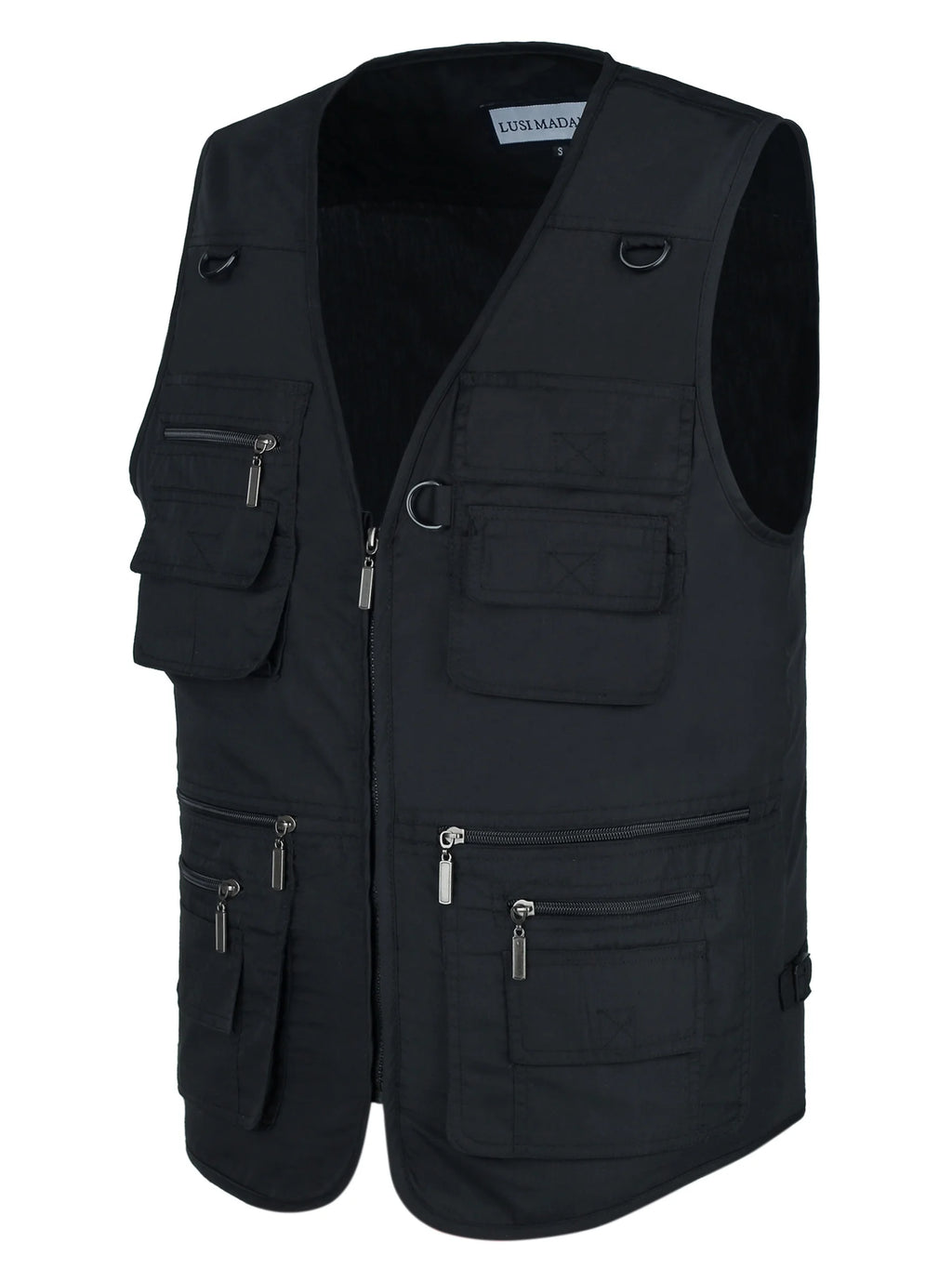 Gilet Zippé Multi-Poches en Polyester pour Homme — photo 4