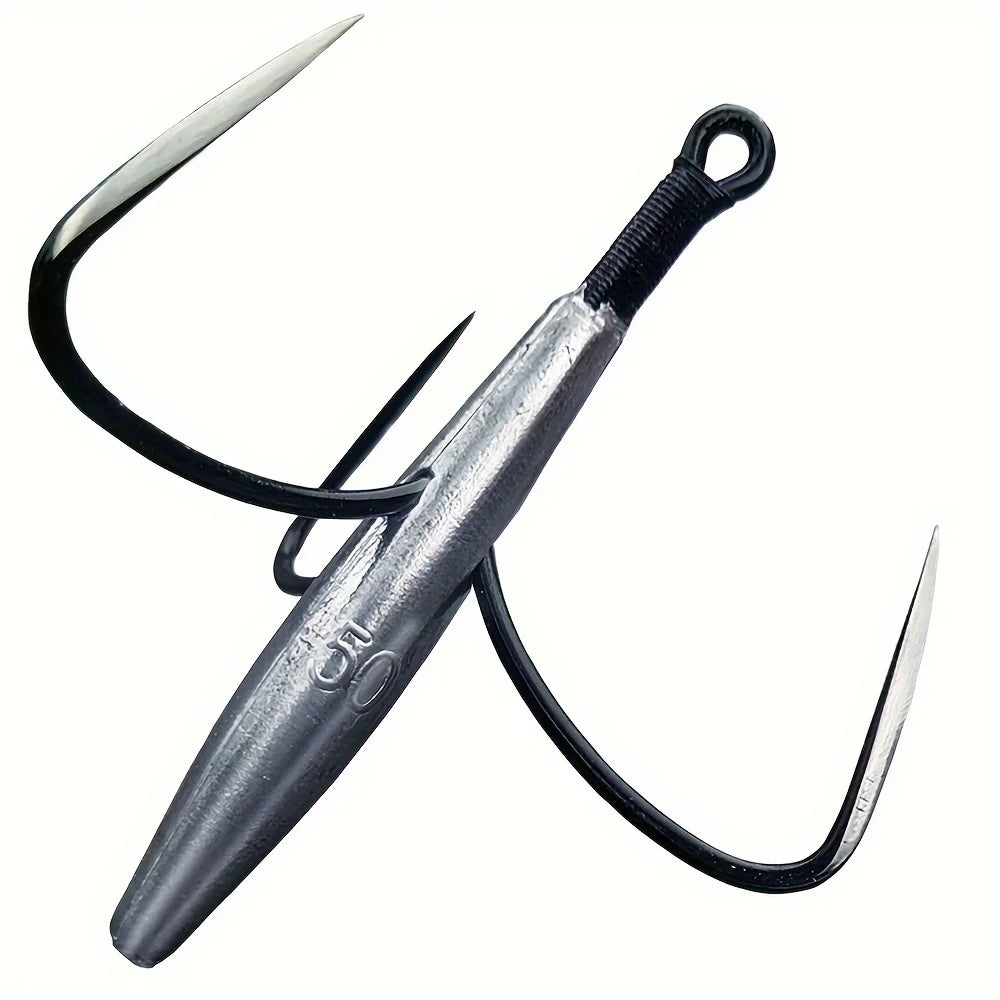 Hameçon Triple Plombé Anti-Suspension pour Pêche