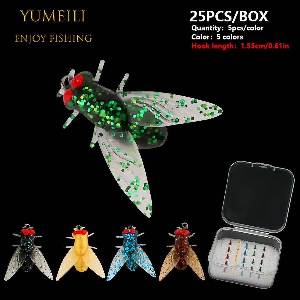 Hameçons De Pêche À La Mouche En Silicone — Hameçon 1,55 cm, photo 6