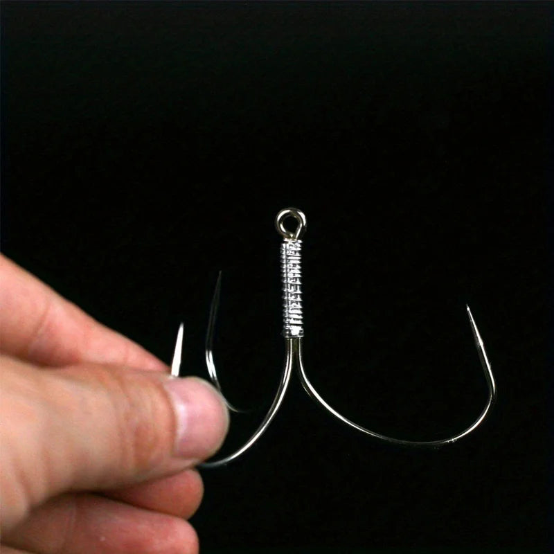 Hameçons Triples Barbless En Acier Carbone — photo 3