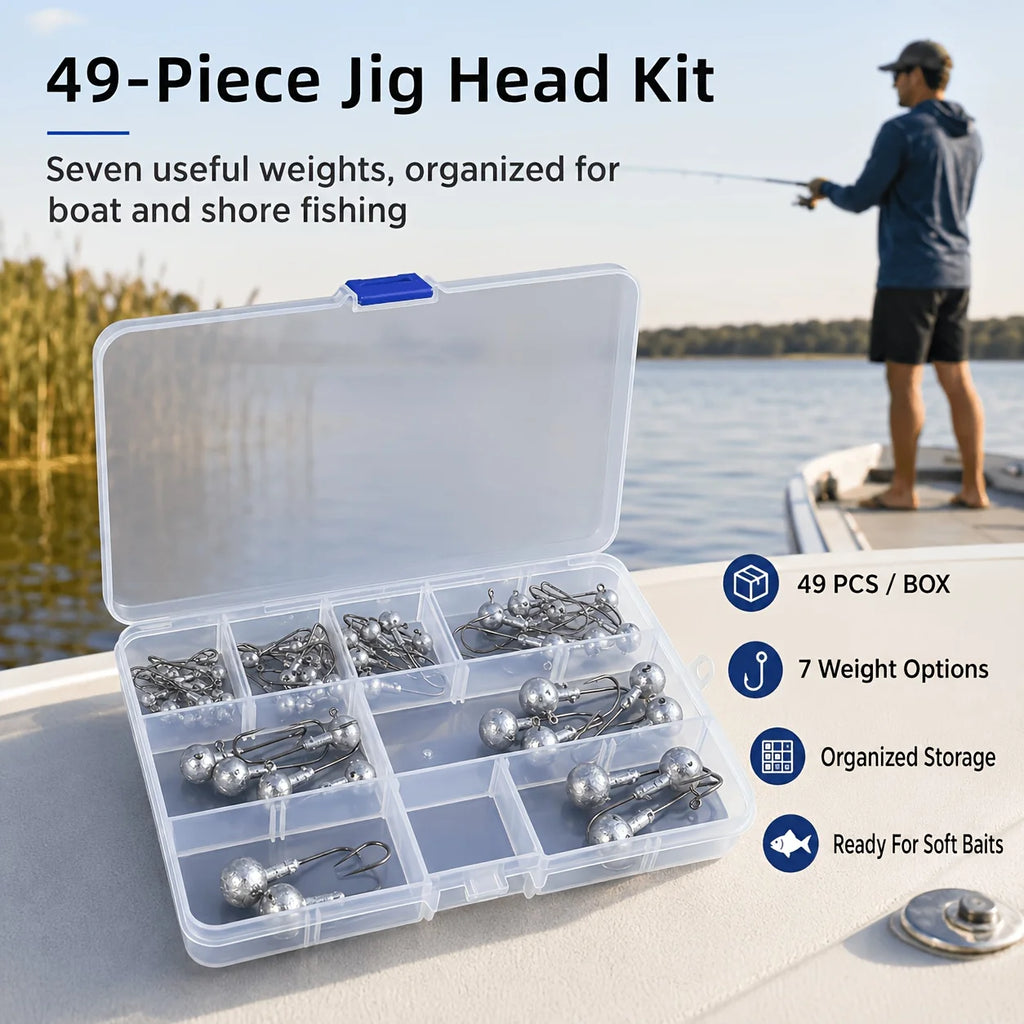 Jeu D'Hameçons À Tête Plombée Pour Pêche En Mer — photo 6