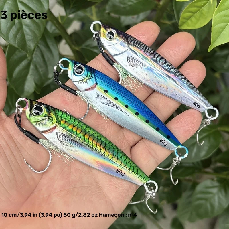 Jigs De Coulée Métal En Forme De Cuillère — 80 g 3 Pièces, photo 3