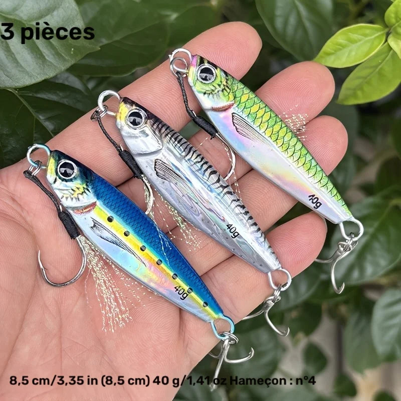Jigs De Coulée Métal En Forme De Cuillère — 40 g 3 Pièces, photo 5