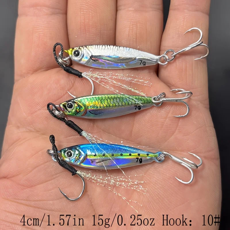 Jigs De Coulée Métal En Forme De Cuillère — 7 g 3 Pièces, photo 6