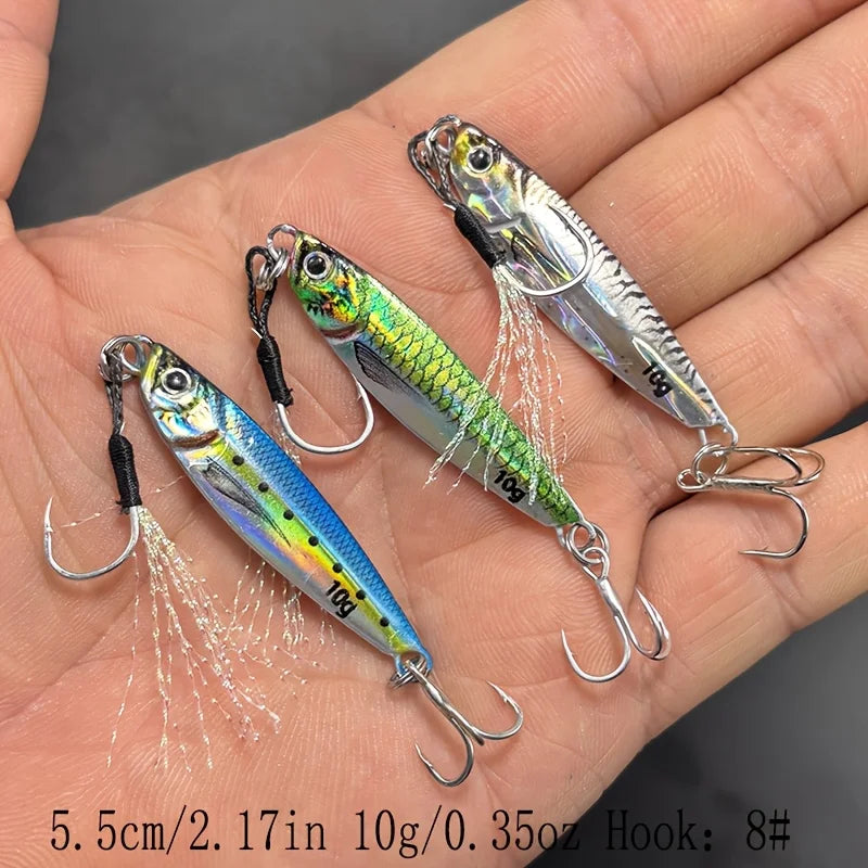 Jigs De Coulée Métal En Forme De Cuillère — 10 g 3 Pièces, photo 7