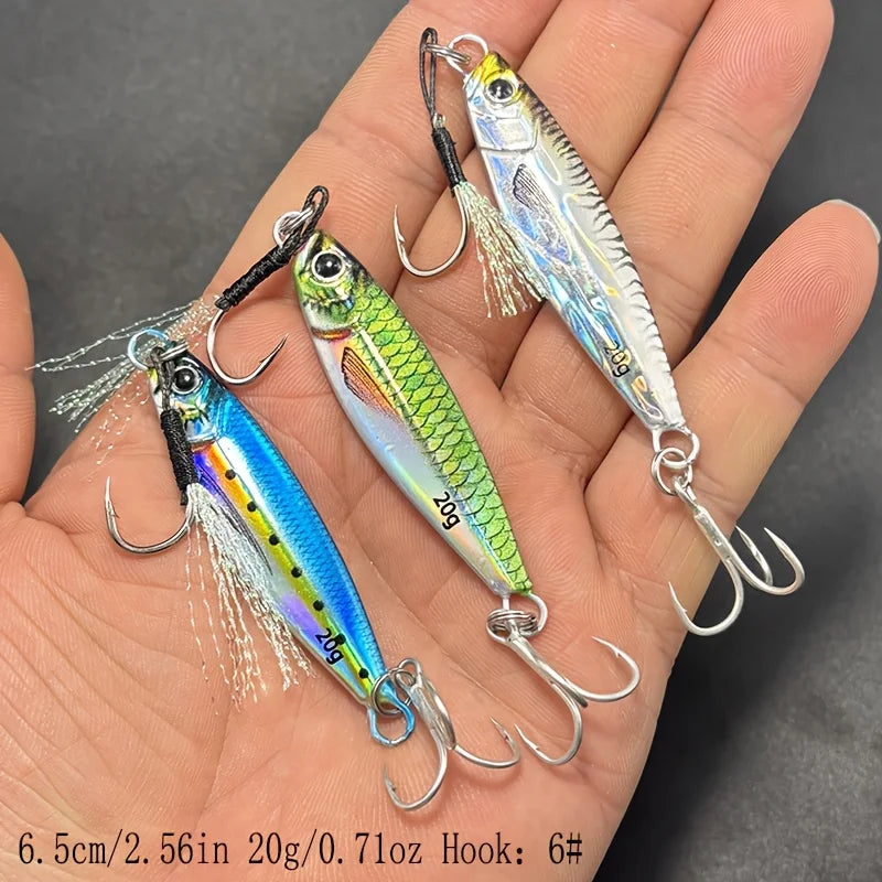 Jigs De Coulée Métal En Forme De Cuillère — 20 g 3 Pièces, photo 9