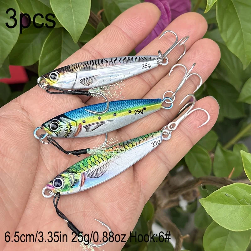 Jigs De Coulée Métal En Forme De Cuillère — 25 g 3 Pièces, photo 10