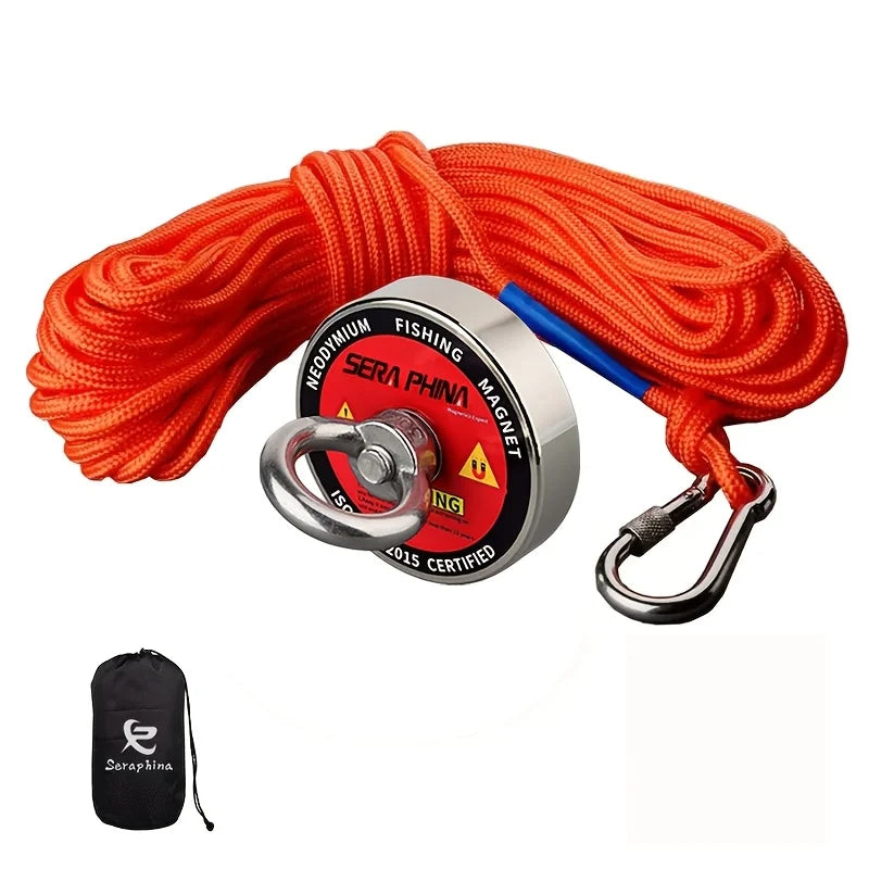 Kit Aimant De Pêche Avec Corde Et Sac