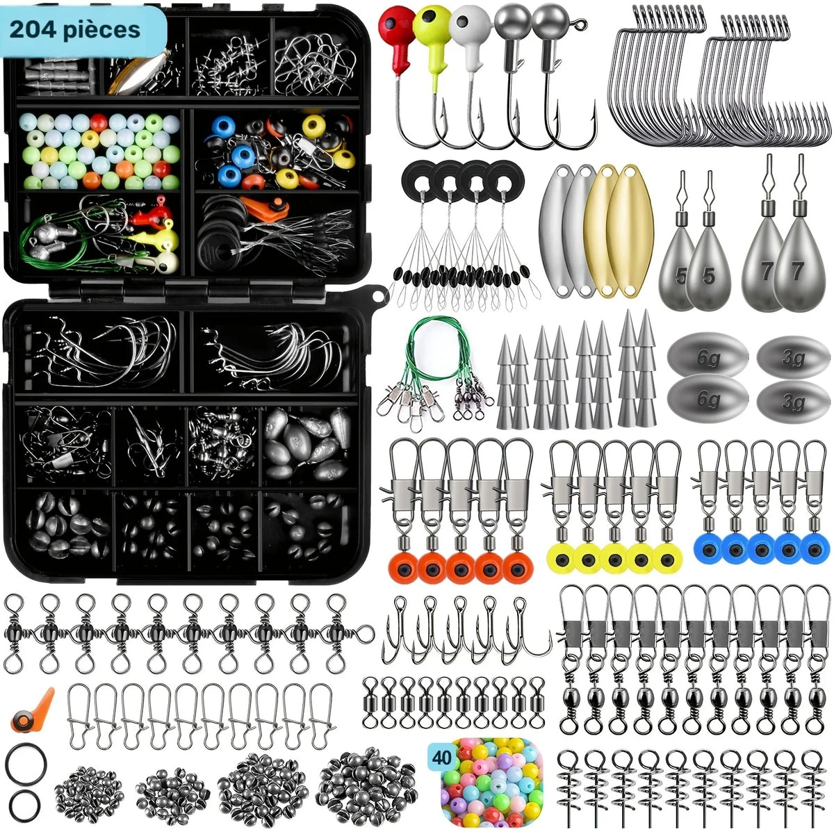 Kit D’Accessoires De Pêche Avec Boîte De Rangement — illustration 3 Image