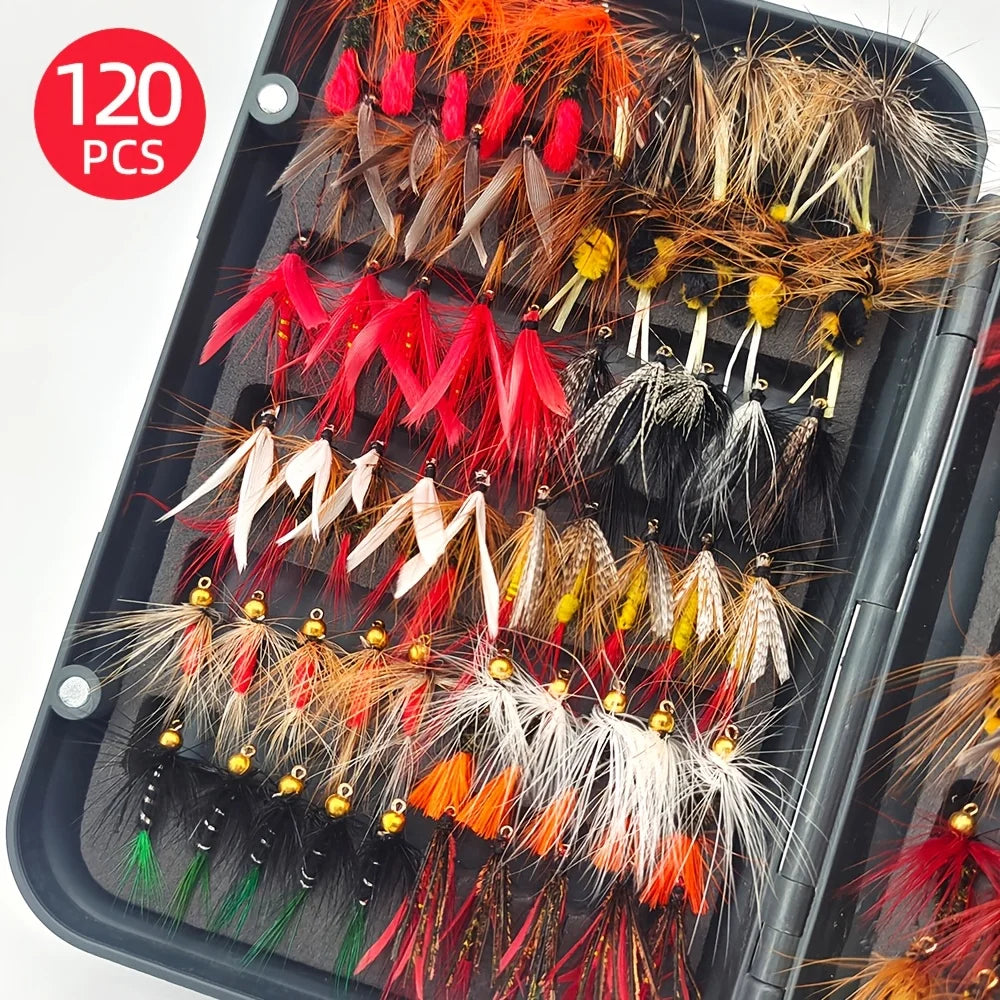 Kit De 120 Mouches De Pêche à La Mouche