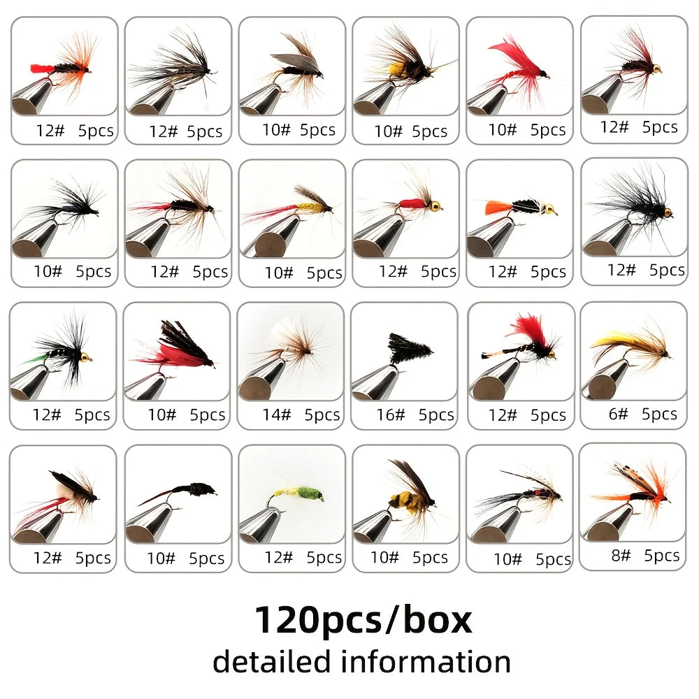 Kit De 120 Mouches De Pêche à La Mouche — photo 9