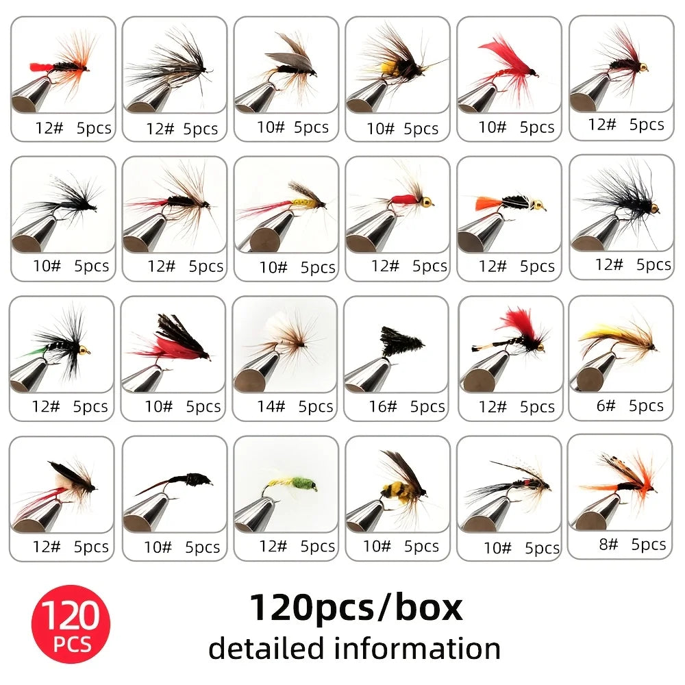 Kit De 120 Mouches De Pêche à La Mouche — illustration 2 Image