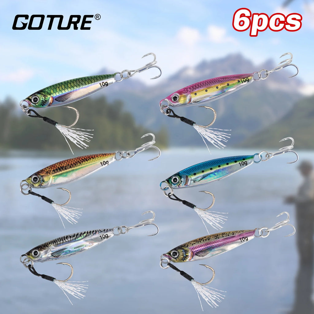 Kit De 6 Leurres De Pêche En Eau Salée