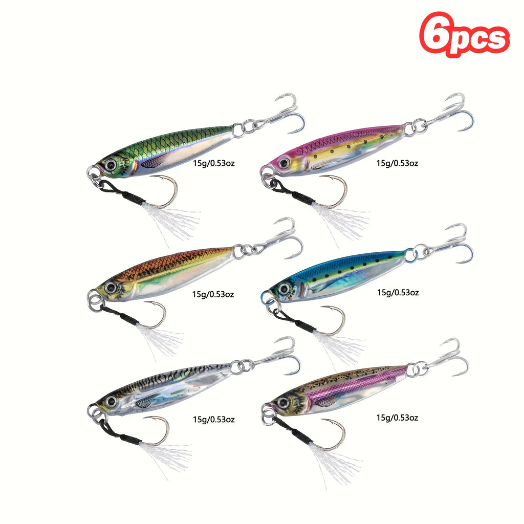 Kit De 6 Leurres De Pêche En Eau Salée — photo 9