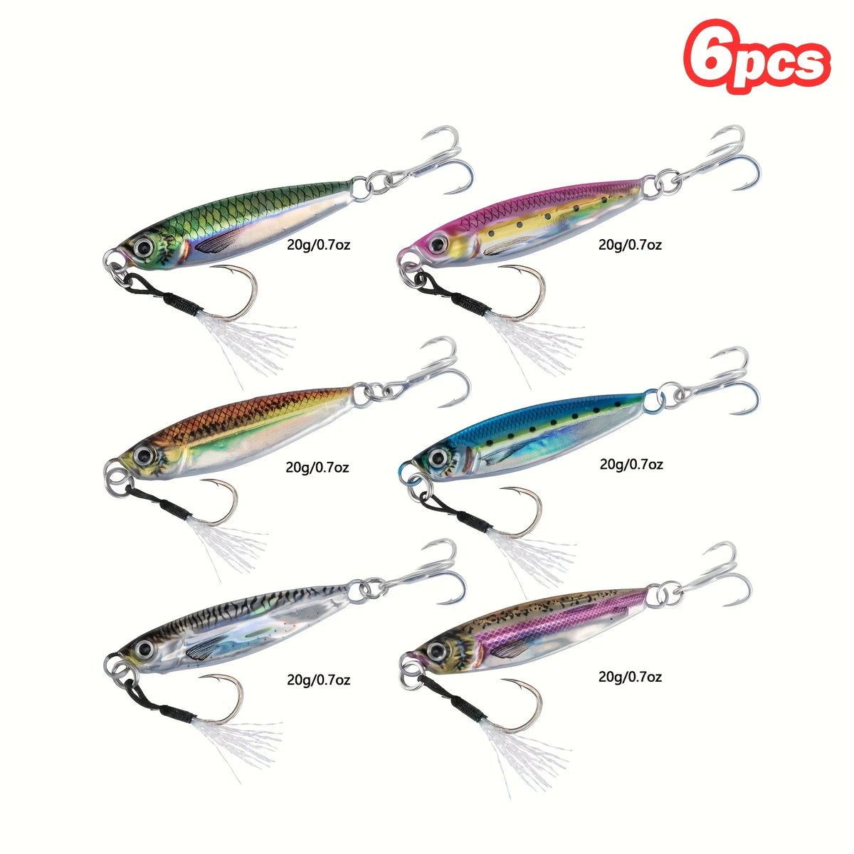 Kit De 6 Leurres De Pêche En Eau Salée — photo 10